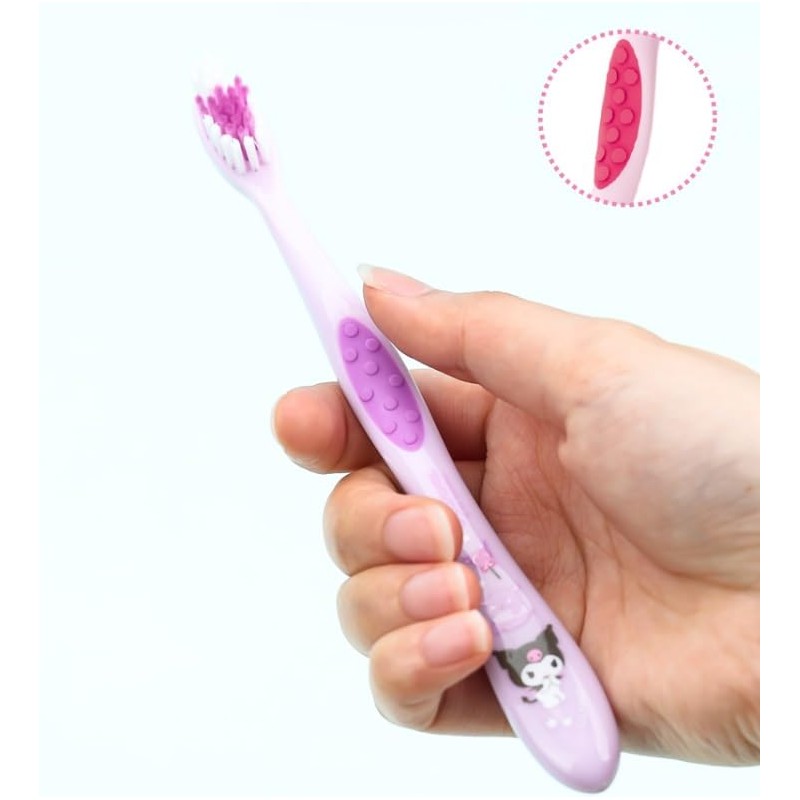 Generic Individually Packaged Cute Toothbrush Set, Compact Head (Purple, 3