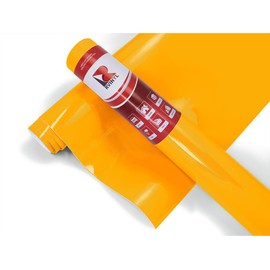 Rvinyl 3M 2080 Series G25 Gloss Sunflower Yellow Dual Cast Thick Vinyl Car Wrapping Film - 1ft x 1ft - 1sq ft - Vehicle Sheet Roll