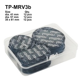 ZERINT TP-MRV3b Radial Tire Patch Kit 36 pcs（Dia. 41 mm 12 pcs, Dia. 57 mm 12 pcs and 38 x 61 mm 24 pcs in a Box）
