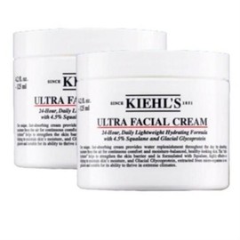 Wellbeing Warehouse Kiehl's Ultra Facial Moisture Cream 125ml 2 x Kiehl's / 웰빙창고 키엘 울트라 페이셜 수분 크림 125ml 2개
