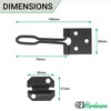 EAI Wire Pattern Hasp & Staple | 4 inch /