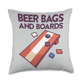 Cornhole Bean Bags And Cornhole Boards Designs Game Bags Corn Hole Board Cornhole Throw Pillow, 18x18, Multicolor