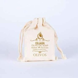 Olivos Collagen Olive Oil Soap in Canvas Bag 150 G 5.3 Oz