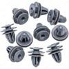Rexka 10pcs Door Trim Panel Retainer Clip Gray Nylon for