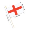 Ckexin 25Pack Small England Flag Handheld Mini English Flag on