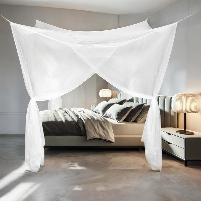 EverChoice Canopy Mosquito Net Bed Canopy for Double & Single