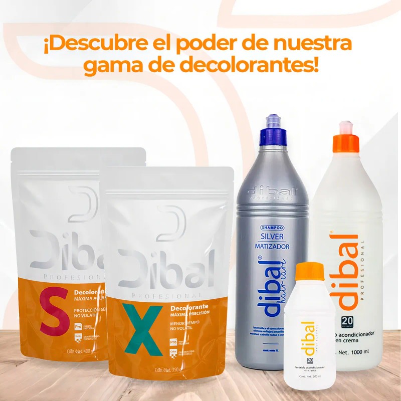 Shampoo Dibal Silver Intensifica Tono Cabello Plateado 1 Lt