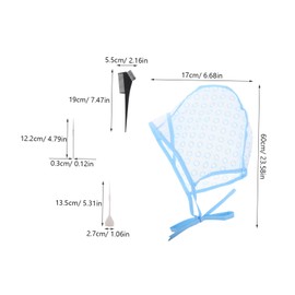 OHPHCALL Adjustable Hair Dye Cap Hair Highlighting Kit 12pcs Caps Hooks for Professional Diy