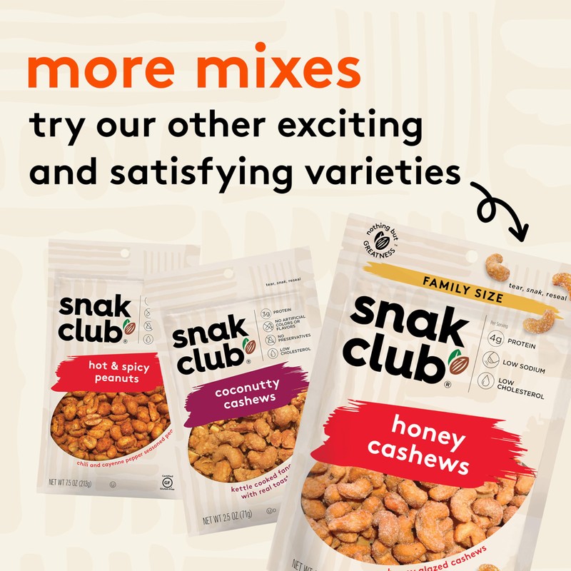 Snak Club Toffee Peanuts, Candied Peanuts with Praline Coat and