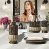 Pumkins Bathroom Accessories Set，Retro Style Including 1 Cups, 1 Toothbrush