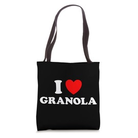 I Love Granola Funny Chunky Healthy Muesli Cereal Hippy Food Tote Bag