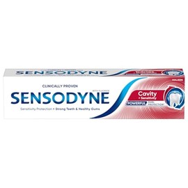 Sensodyne Cavity & Sensitivity Toothpaste 75ml – Daily Protection for Sensitive Teeth, Enamel Strengthening, Fresh Breath