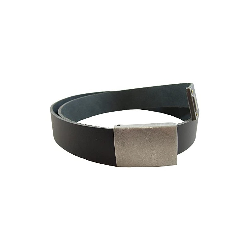 Mil-Tec BW Trouser Belt Leather Black Size 150, black
