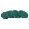 Hordion 8Pcs Scrub Pads Round Scrubber Scouring Pads Abrasive Scuffing