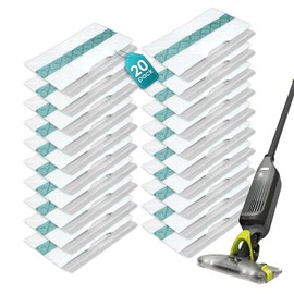 (20 Piece) Disposable Mop Pad Refills Compatible with Shark VACMOP, Multi-Surface Mop Pads for Shark Vacmop Pro VM252, VM250, VM200, VM251, VM205, VM190, QM250, QM251, QM252, QM253, UM205, VCM60, VC205