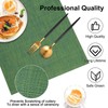 Vinyl Placemats Set of 8, PVC Woven Washable Non-Slip Table