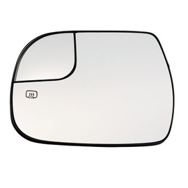 Driver Left Side Mirror Glass Heated No-Blind Spot Without Auto Dimming Compatible with for Toyota Sienna 2011-2020 Driver Side View Mirror Glass With Backing Plate oniy for Heated No-Blind Spot