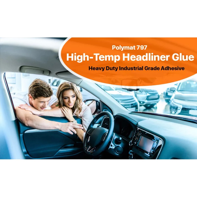 Polymat QTY6 Polymat 797 Hi-Temp Spray Adhesive auto headliner dash