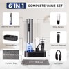 [6-IN-1] Electric Wine Opener, Rechargeable Wine Bottle Opener with Foil