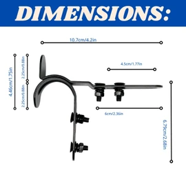 Mailbox Latch and Handle Kit, Thickened Mailbox Latch Replacement Set Easy Installation for Repairing Mailbox Door, Premium Material Durable Solid Construction Safe and not Easily Damaged（Black）