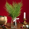 Artificial Pine Branches,Mini Leaves Decor Christmas Faux Greenery Stems,Small Artificial
