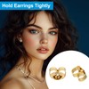 PATIKIL 8 Pcs Earring Backs, 14K Gold Locking Earring Backs