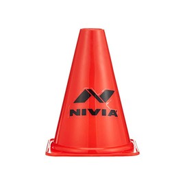 Nivia Plastic Marking Cones, Football Cones, Red, 6-inch Size