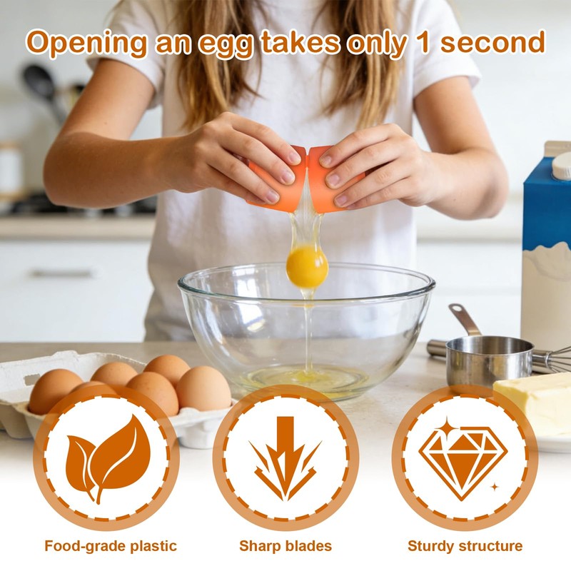 2026 New Upgrade Egg Cracker, Silicone Egg Shell Opener Suitable
