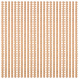 24 Pcs Decorative Half Wooden Beads Trim Molding Unfinished 3D Decorative Bead Pearl Wood Molding for Home Wall Cabinet Shelf and Window Door,Cute DIY Moulding Trim(15.75 x 0.5 Inch)