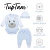 TupTam Baby Clothes Set Body Romper Hat Teddy Bear -