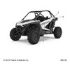 Polaris RZR RZR Door Decal, Upper, Left, Genuine OEM Part