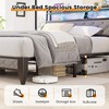 Winkalon Full Led Bed Frame with Headboard, Bed Frame with