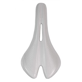 DRBIKE Road Bike Seat For Men & Women, Comfortable Padded Bicycle Saddle, Waterproof Bike Seat Replacement with Wide Cushion For Road, MTB, Mountain, Exercise, Hybrid & Cruiser Bikes, Universal, White