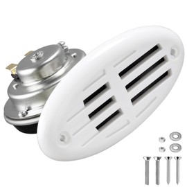 FARBIN Stainless Steel Boat Horn, 12V Marine Horn, Drop‑in Hidden Horn