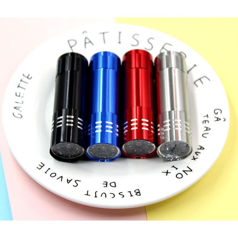 OSALADI 9 UV Blacklight flashlights Glow in Dark flashlights Mini