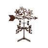 EZ Vane Snowflakes Weathervane — Roof Mount, Wind Cups, Antique