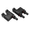2PCS Solar PV Connector 2 to 1 Photovoltaic Crimp Connector