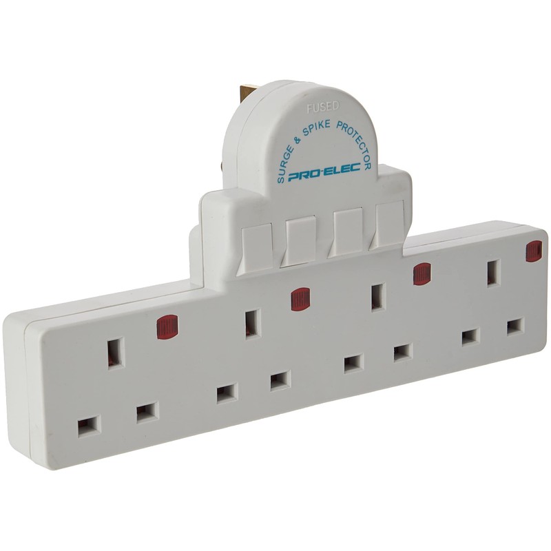 Pro-Elec 4 Gang Adaptor Switch, PL10031