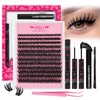 PROLASHBEAUTY Wispy Lash Clusters Kit 3D Volume Lash Extension Kit