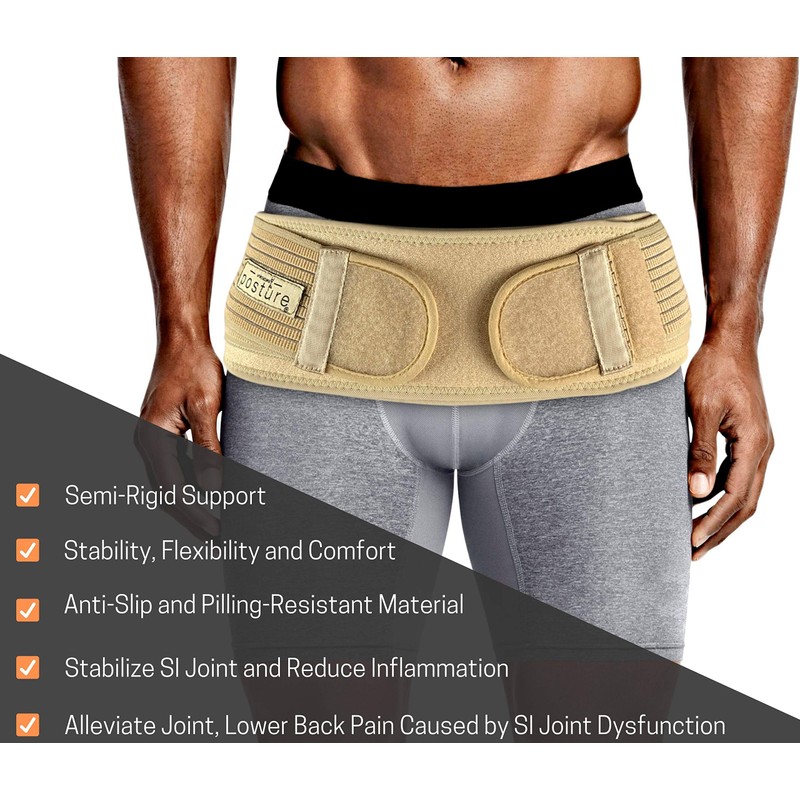 Sacroiliac Hip Belt for Women and Men That Alleviates Sciatic,