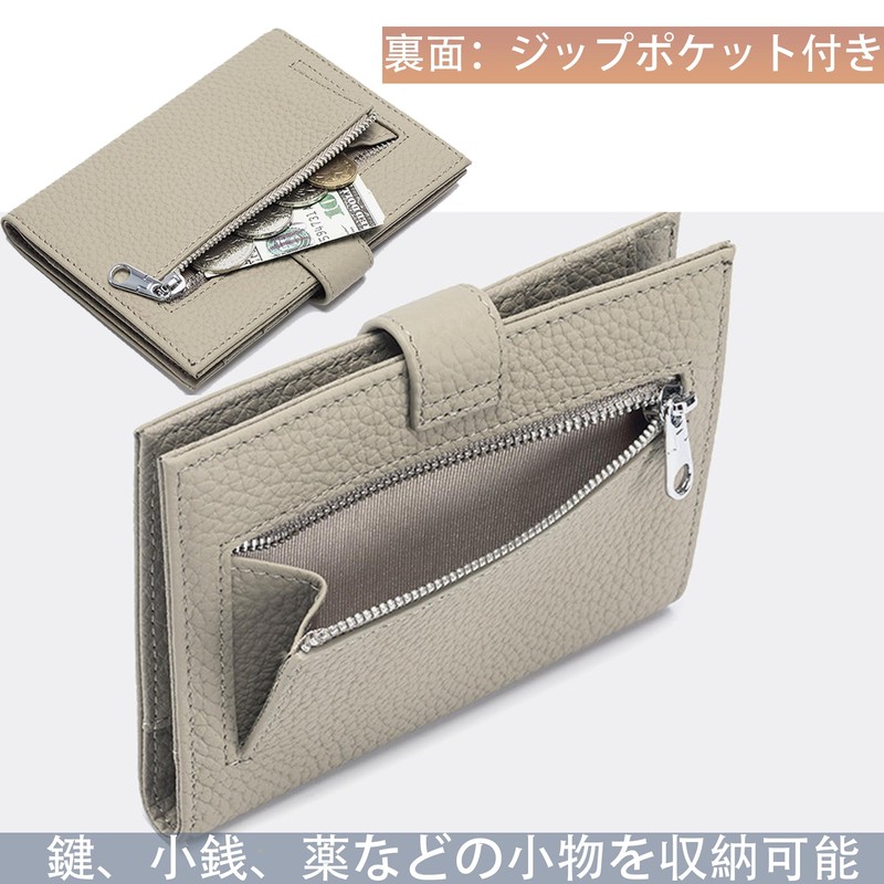 RenLianyi Passport Case, Skimming Prevention, Genuine Leather, Bi-folded, Thin, Passport