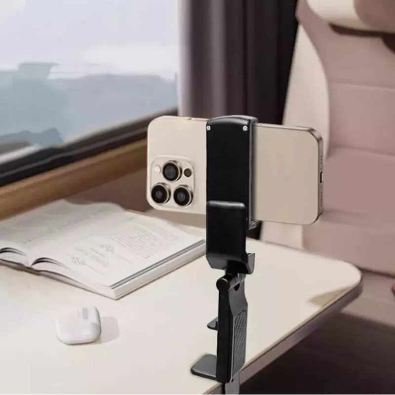 Universal Airplane in Flight Phone Mount Rotating Desk Phone Holder