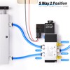 TAILONZ PNEUMATIC 1/2"NPT Solenoid Valve 4V410-15 DC12V Single Coil Pilot-Operated