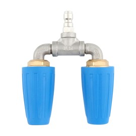 Dual Turbo Nozzle Pressure Washer, 4000 PSI 360°Rotating Spray Power Washer Turbo Tips, with 1/4” Quick Connect, Pressure Washing for Garden Car Concrete Brick Vinyl Surface 4-6 GPM 2.0 Orifice