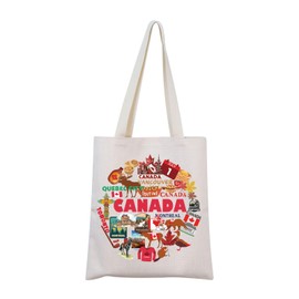 Canada Tote Bag Canada Gift Moving to Canada Gift Canada Souvenir Gift Canada Travel Gift For Tourist (Canada Tote)