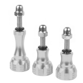 FEICHAO 1 Long and 2 Short M5 Screws Thumb Nut Screw Compatible with GoPro Action Camera Accessories (Silver)