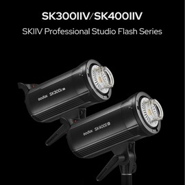 Godox SK400II-V SK400II V 400Ws 5700±200K Strobe Light,Built-in 2.4G Wireless X System,Clear LCD Panel, with LED Modeling Lamp for Bowens Mount Photo Studio… (SK400IIV)