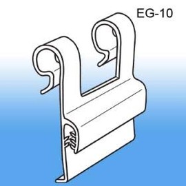 Clip Strip Grip-Tite Wire Display Flush Sign Holder, EG-10-100 Pack