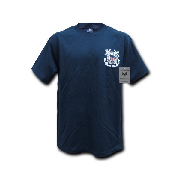 Rapiddominance Coast Guard Basic Military Tee, Navy, X-Large