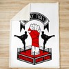 Loussiesd Muay Thai Fleece Throw Blanket Boxing Gloves Plush Blanket